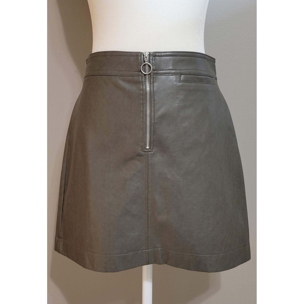 Wilfred Free Faux Leather Mini Skirt